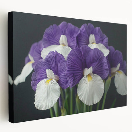 Tropical botanical wall art design featuring vibrant flowers in rich colors on stretched canvas, ideal for enhancing home decor with a lively, nature-inspired aesthetic.