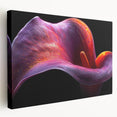 Tropical botanical wall art featuring vibrant flowers on a stretched canvas, showcasing vivid colors and intricate details, perfect for home decor.