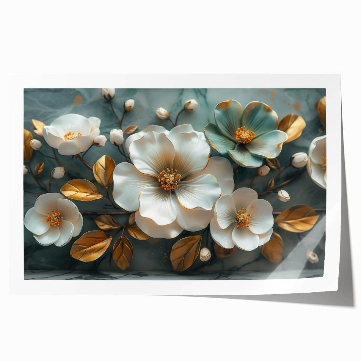 Tropical floral wall art print showcasing vibrant colors and intricate botanical designs, perfect for adding a touch of nature to home decor. Ideal for art enthusiasts seeking unique wall decor.