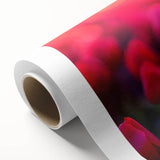Vibrant botanical wall art featuring a stylish tulip design on rolled canvas, showcasing intricate details and rich colors, ideal for home decor enhancement.