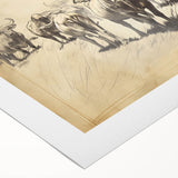 Cow Herd Illustration Art Print – Nature-Inspired Farm Animal Decor