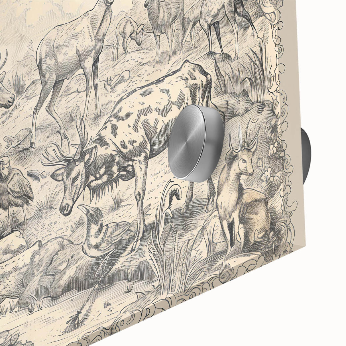 Wildlife Animals Illustration Art Print – Nature-Inspired Wall Decor