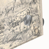 Wildlife Animals Illustration Art Print – Nature-Inspired Wall Decor