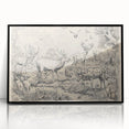 Wildlife Animals Illustration Art Print – Nature-Inspired Wall Decor