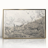 Wildlife Animals Illustration Art Print – Nature-Inspired Wall Decor