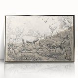 Wildlife Animals Illustration Art Print – Nature-Inspired Wall Decor