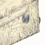 Cow in Nature Illustration Art Print – Tranquil Farm Landscape Decor