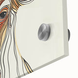 Abstract Cow Illustration Art Print – Modern Animal Wall Decor