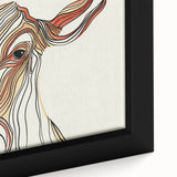 Abstract Cow Illustration Art Print – Modern Animal Wall Decor