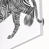 Abstract Tiger Illustration Art Print – Modern Animal Wall Decor