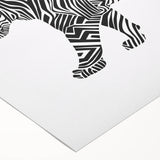 Abstract Tiger Illustration Art Print – Modern Animal Wall Decor