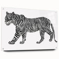 Abstract Tiger Illustration Art Print – Modern Animal Wall Decor