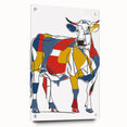 Colorful Cow Illustration Art Print – Modern Animal Wall Decor