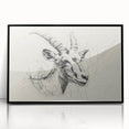 Antelope Illustration Art Print – Detailed Nature-Inspired Decor