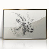 Antelope Illustration Art Print – Detailed Nature-Inspired Decor
