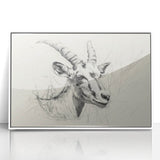 Antelope Illustration Art Print – Detailed Nature-Inspired Decor
