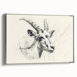 Antelope Illustration Art Print – Detailed Nature-Inspired Decor