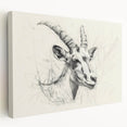 Antelope Illustration Art Print – Detailed Nature-Inspired Decor