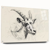 Antelope Illustration Art Print – Detailed Nature-Inspired Decor
