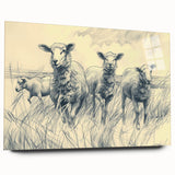 Sheep Illustration Art Print – Detailed Nature-Inspired Wall Decor