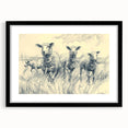 Sheep Illustration Art Print – Detailed Nature-Inspired Wall Decor