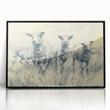 Sheep Illustration Art Print – Detailed Nature-Inspired Wall Decor