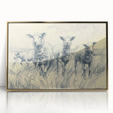 Sheep Illustration Art Print – Detailed Nature-Inspired Wall Decor
