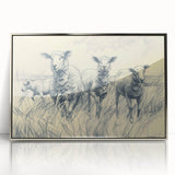 Sheep Illustration Art Print – Detailed Nature-Inspired Wall Decor
