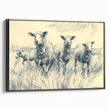 Sheep Illustration Art Print – Detailed Nature-Inspired Wall Decor
