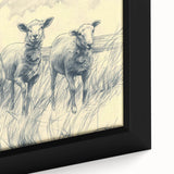 Sheep Illustration Art Print – Detailed Nature-Inspired Wall Decor