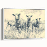 Sheep Illustration Art Print – Detailed Nature-Inspired Wall Decor