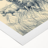 Sheep Illustration Art Print – Detailed Nature-Inspired Wall Decor