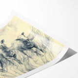 Sheep Illustration Art Print – Detailed Nature-Inspired Wall Decor