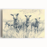 Sheep Illustration Art Print – Detailed Nature-Inspired Wall Decor