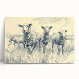 Sheep Illustration Art Print – Detailed Nature-Inspired Wall Decor