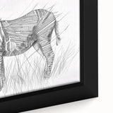 Zebra Illustration Art Print – Detailed Nature-Inspired Animal Decor