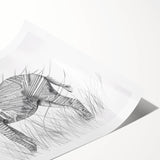 Zebra Illustration Art Print – Detailed Nature-Inspired Animal Decor