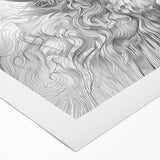 Intricate Cow Illustration Art Print – Detailed Nature-Inspired Decor