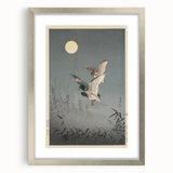 Vintage Animal Art - Ducks in Flight Illustration - Retro Animal Prints