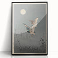 Vintage Animal Art - Ducks in Flight Illustration - Retro Animal Prints