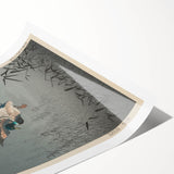 Vintage Animal Art - Ducks in Flight Illustration - Retro Animal Prints