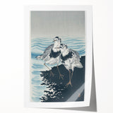 Vintage Animal Art - Shore Birds Illustration - Retro Animal Prints
