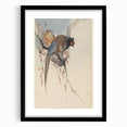 Vintage Animal Art - Birds Perched on Blossom Branch - Retro Animal Prints