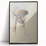 Vintage Animal Art - Birds Perched on Blossom Branch - Retro Animal Prints