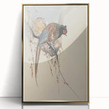 Vintage Animal Art - Birds Perched on Blossom Branch - Retro Animal Prints