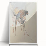 Vintage Animal Art - Birds Perched on Blossom Branch - Retro Animal Prints