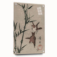 Vintage Animal Art - Birds in Flight with Bamboo - Retro Animal Prints