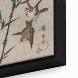 Vintage Animal Art - Birds in Flight with Bamboo - Retro Animal Prints