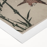 Vintage Animal Art - Birds in Flight with Bamboo - Retro Animal Prints