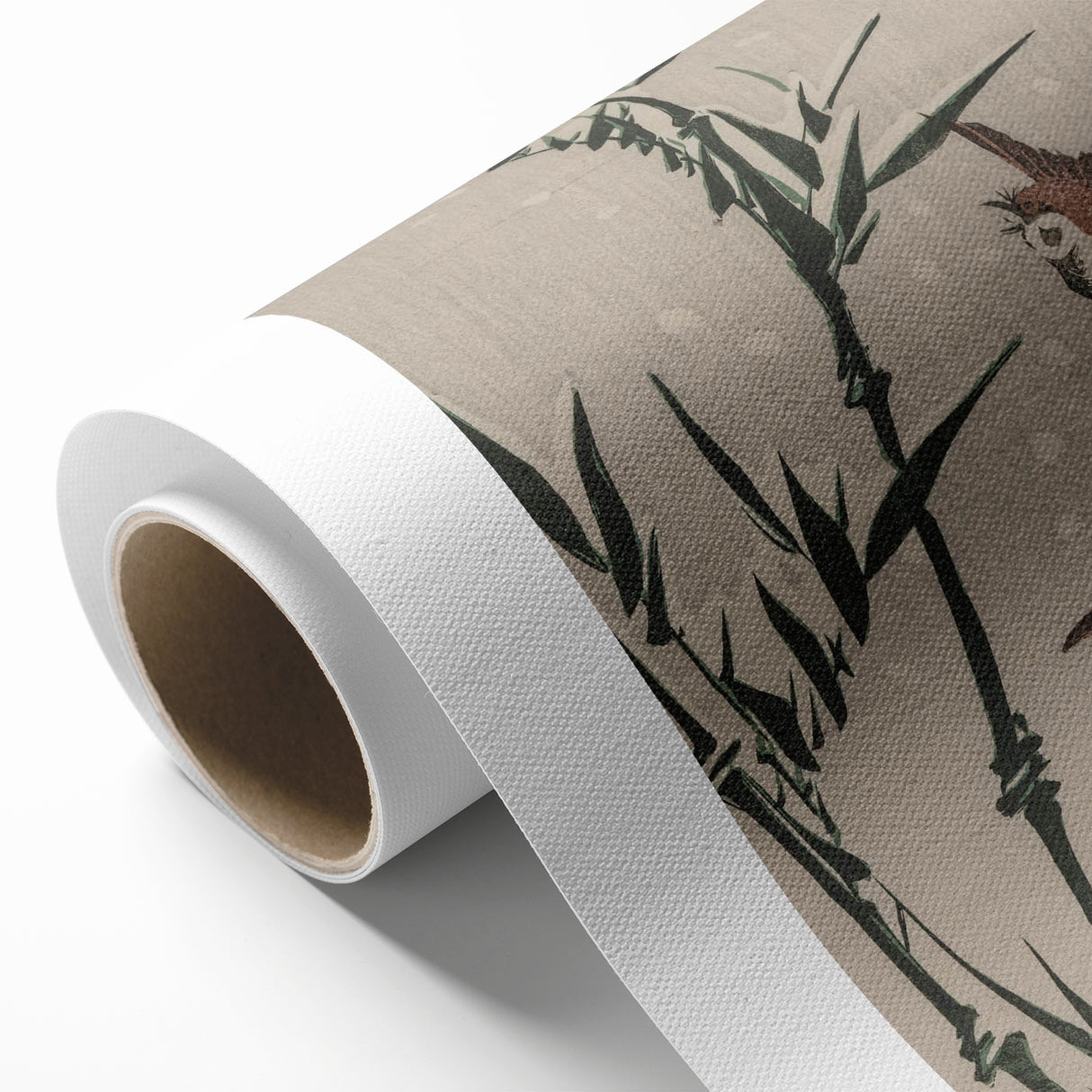 Vintage Animal Art - Birds in Flight with Bamboo - Retro Animal Prints